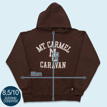 Lade das Bild in den Galerie-Viewer, Russell Athletic Hoodie &quot;MT Carmel Caravan&quot; 90er Made in the USA, braun, L
