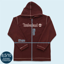 Lade das Bild in den Galerie-Viewer, Timberland Hoodie &quot;fleece&quot;, rot/braun, M/L
