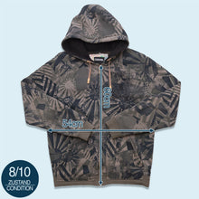 Lade das Bild in den Galerie-Viewer, Billabong Zip Hoodie &quot;thermo&quot; dick 00er, grün/grau, L
