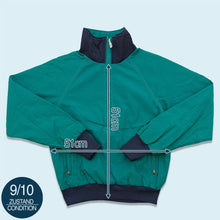 Lade das Bild in den Galerie-Viewer, The North Face Quarter Zip Jacke &quot;Talon Zipper&quot; 70er/80er Made in the USA, grün/blau, M Womens
