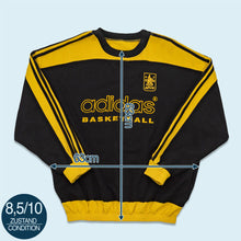 Lade das Bild in den Galerie-Viewer, Adidas Sweatshirt &quot;Aris Thessaloniki Baskteball&quot; 90er, schwarz/gelb, XL
