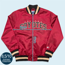 Lade das Bild in den Galerie-Viewer, Starter Satin Bomberjacke &quot;Arizona Coyotes&quot; 00er, rot, L/XL
