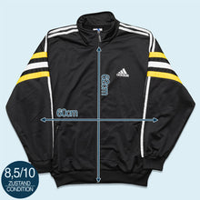 Lade das Bild in den Galerie-Viewer, Adidas Trainingsjacke 1999, schwarz/gelb, L/XL
