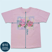 Lade das Bild in den Galerie-Viewer, Anvil T-Shirt &quot;roses&quot; 90er Made in the USA Single Stitch, rosa, L
