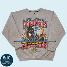 Lade das Bild in den Galerie-Viewer, Starter Sweatshirt &quot;New York Yankees World Series&quot; Made in the USA 1996, grau, M
