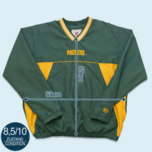 Lade das Bild in den Galerie-Viewer, NFL V-Neck Windbreaker &quot;Green Bay Packers&quot;, gelb/grün, L/XL breit
