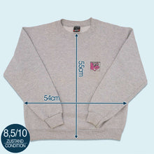 Lade das Bild in den Galerie-Viewer, Screen Stars Sweatshirt &quot;Checker Pig&quot; 90er, grau, M
