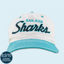 Lade das Bild in den Galerie-Viewer, Sports Specialties the Twill  Mütze &quot;San Jose Sharks&quot; 90er, weiß, Einheitsgröße
