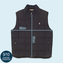 Lade das Bild in den Galerie-Viewer, Fila x Ferrari Weste &quot;80% Daunen&quot; 00er, blau/schwarz, L/XL
