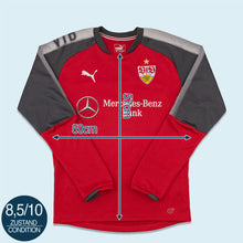 Lade das Bild in den Galerie-Viewer, Puma Sweatshirt &quot;VFB Stuttgart&quot; Saison 17/18, rot, S/M
