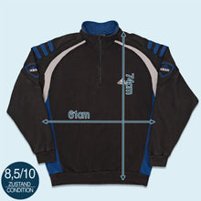 Lade das Bild in den Galerie-Viewer, Adidas Quarter Zip &quot;embroided&quot; 1999, schwarz, L/XL
