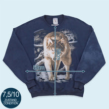 Lade das Bild in den Galerie-Viewer, Jerzees Sweatshirt Wolf 00er, blau, M/L
