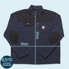 Lade das Bild in den Galerie-Viewer, Carhartt Quarter Zip Fleece, blau, XL
