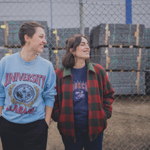 Lade das Bild in den Galerie-Viewer, Pendleton Damenjacke/Bomber mit Kordkragen und Schulterpolstern 90er, rot/grün, M/L
