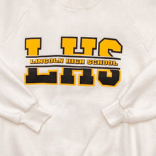 Lade das Bild in den Galerie-Viewer, Jerzees Sweatshirt Lincoln High School, weiß, M/L
