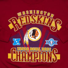 Lade das Bild in den Galerie-Viewer, Nutmeg Sweatshirt Washington Redskins Super Bowl Champions 1991, rot, L
