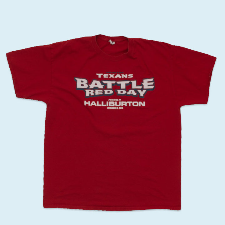 Houston Texans Battle Red Day T-Shirt, Red, XL