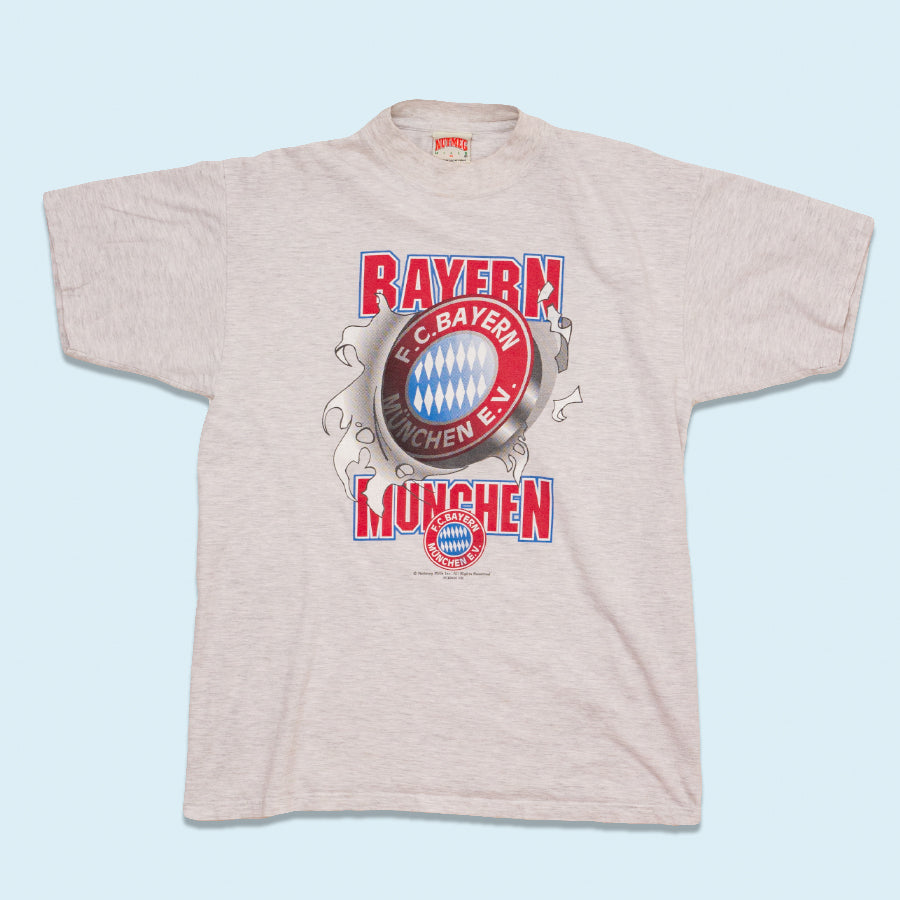 Nutmeg T-Shirt FC Bayern Logo, grau, M