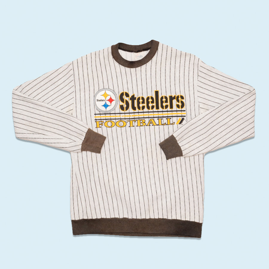 Majestic Sweatshirt Pittsburgh Steelers, 90er, grau, L
