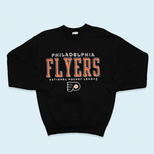 Lade das Bild in den Galerie-Viewer, Pro Layer Sweatshirt Philadelphia Flyers NHL 90er, schwarz, M/L
