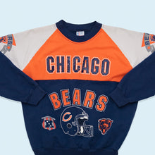 Lade das Bild in den Galerie-Viewer, Garan Sweatshirt Chicago Bears 90er Made in the USA, blau/orange, M
