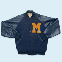 Lade das Bild in den Galerie-Viewer, College Jacke Michigan State Football 80er, blau, M/L
