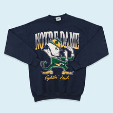 Lade das Bild in den Galerie-Viewer, Briar Creek Sweatshirt Notre Dame 90er Made in the USA, blau, M/L
