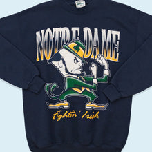 Lade das Bild in den Galerie-Viewer, Briar Creek Sweatshirt Notre Dame 90er Made in the USA, blau, M/L
