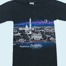 Lade das Bild in den Galerie-Viewer, Oneita Power-T T-Shirt Washington DC 1989 Single Stitch Made in the USA, schwarz, S schmal
