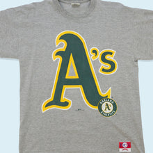 Lade das Bild in den Galerie-Viewer, Nutmeg T-Shirt Oakland Athletics 1996 Made in the USA, grau, XL
