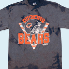 Lade das Bild in den Galerie-Viewer, Trench T-Shirt Chicago Bears 80er Made in the USA Single Stitch, blau batik, L
