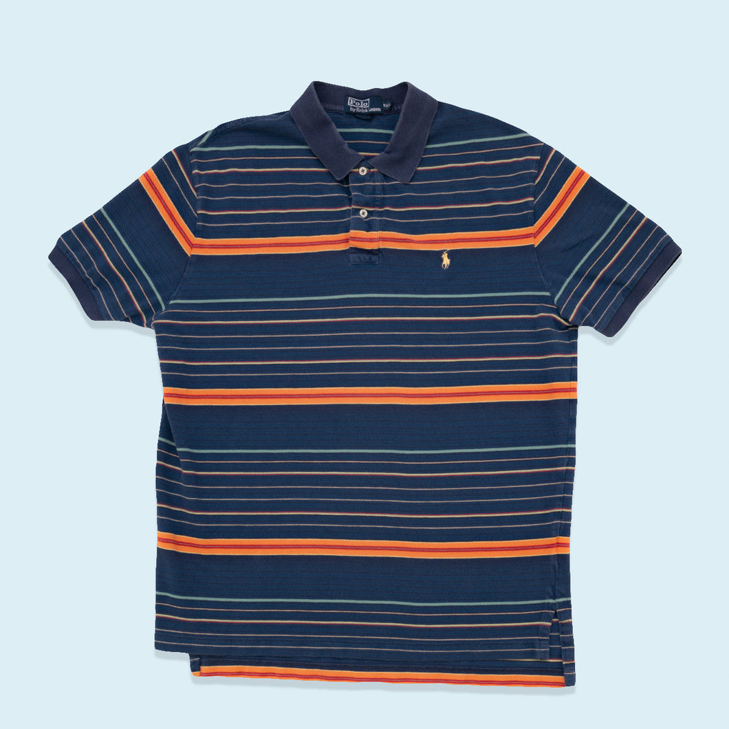 Polo Ralph Lauren Poloshirt, orange/blau/grün, XL/2XL