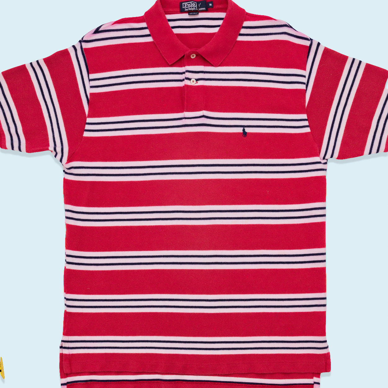 Polo Ralph Lauren Poloshirt, rot/weiß, XL/2XL dick