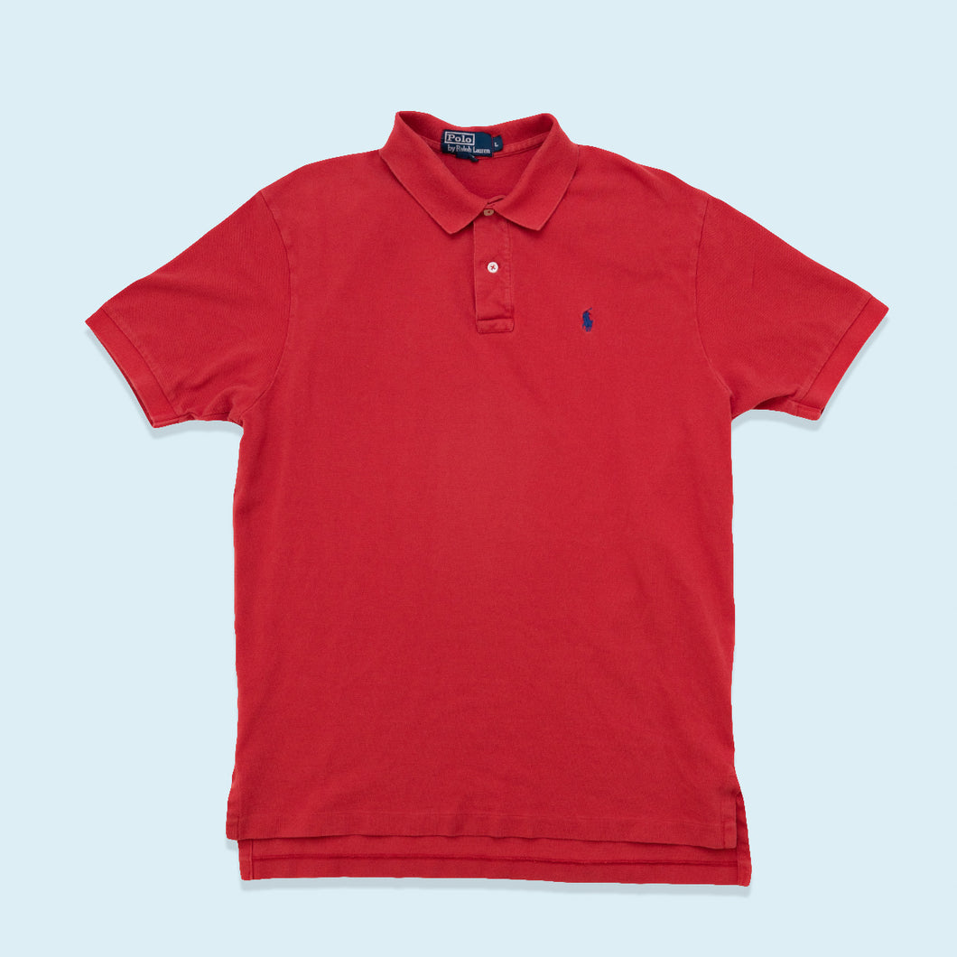 Polo Ralph Lauren Poloshirt, rot, L/XL schmal