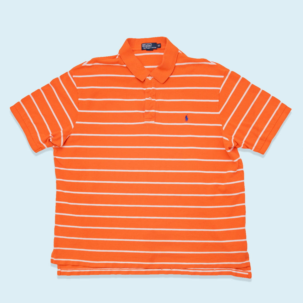Polo Ralph Lauren Poloshirt, orange/weiß, 2XL/3XL