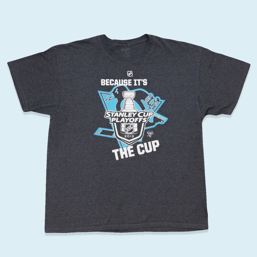 Reebok T-Shirt Stanley Cup Playoffs, grau, XL