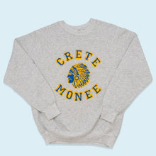 Lade das Bild in den Galerie-Viewer, Lee Midnight Sweatshirt Crete Monee Indianer Made in the USA 90er, grau, M/L
