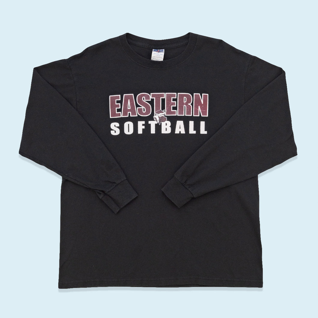 Gildan Longsleeve Eastern Softball, schwarz, L