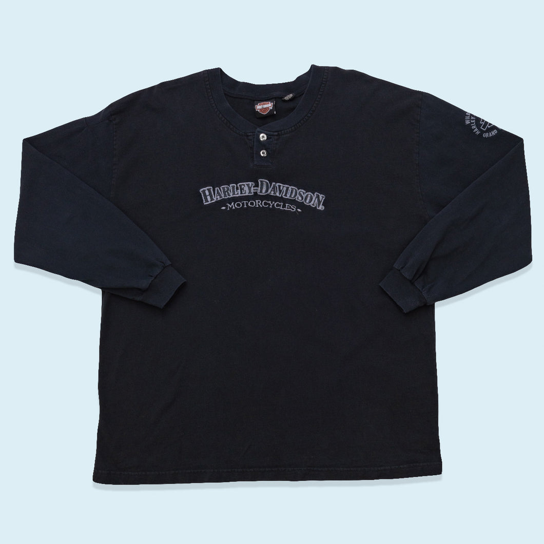Harley Davidson Longlseeve Made in the USA, schwarz, XL