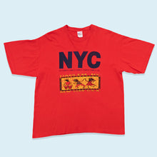 Lade das Bild in den Galerie-Viewer, Gildan Heavy Cotton T-Shirt NYC Harlem New York, rot, L/XL
