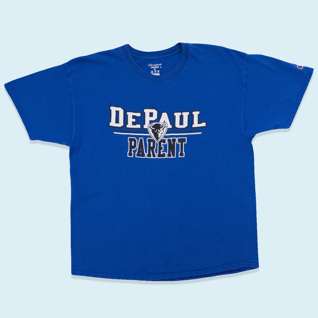 Champion T-Shirt De Paul Parent, blau, L