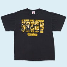 Lade das Bild in den Galerie-Viewer, NFL Players T-Shirt Pittsburgh Steelers &quot;Super Bowl Champions&quot;, schwarz, M/L
