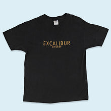Lade das Bild in den Galerie-Viewer, Hanes Beefy T-Shirt "Excalibur Chicago" Made in the USA 90er Single Stitch, schwarz, XL
