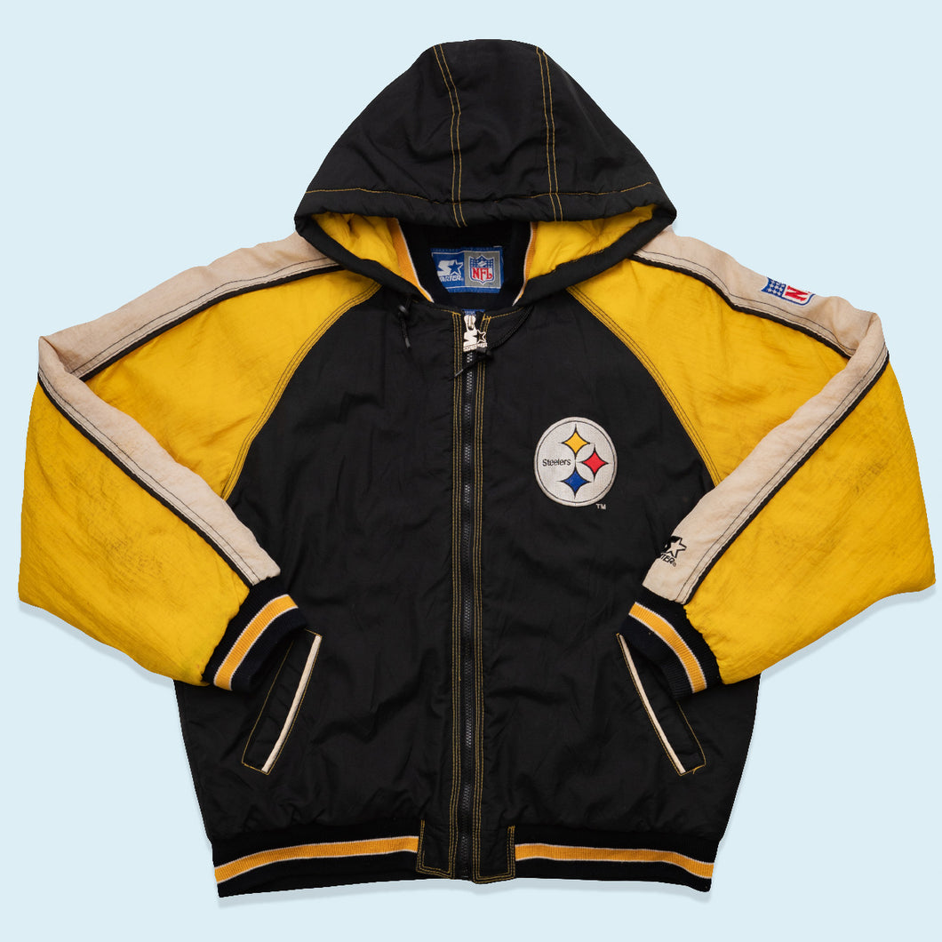 Starter Jacke Pittsburgh Steelers 90er, gelb/schwarz, L