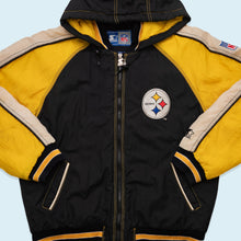 Lade das Bild in den Galerie-Viewer, Starter Jacke Pittsburgh Steelers 90er, gelb/schwarz, L
