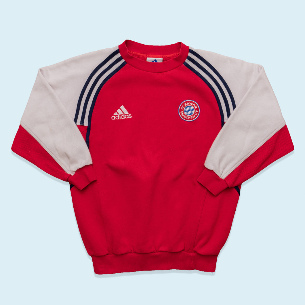 Adidas Sweatshirt FC Bayern 90er, rot, S