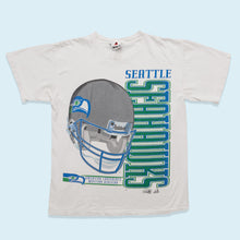 Lade das Bild in den Galerie-Viewer, Riddle T-Shirt Seattle Seahawks 1995 Single Stitch, weiß, M/L
