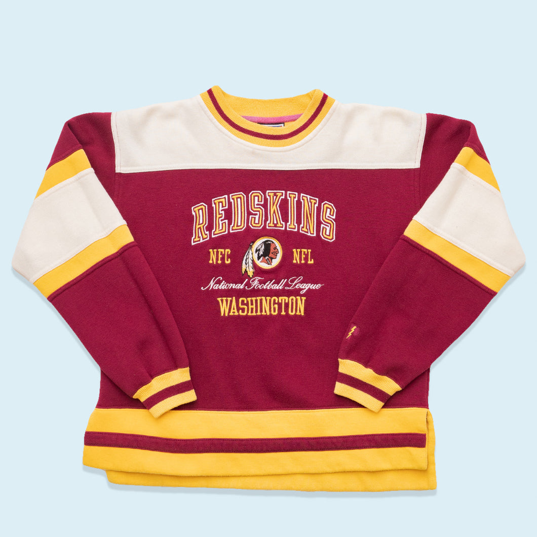 Pro Player Sweatshirt Washington Redskins 90er, rot/gelb, S