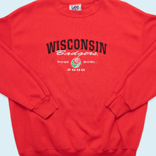 Lade das Bild in den Galerie-Viewer, Lee Sport Sweatshirt Wisconsin Badgers Rose Bowl 2000, rot, L
