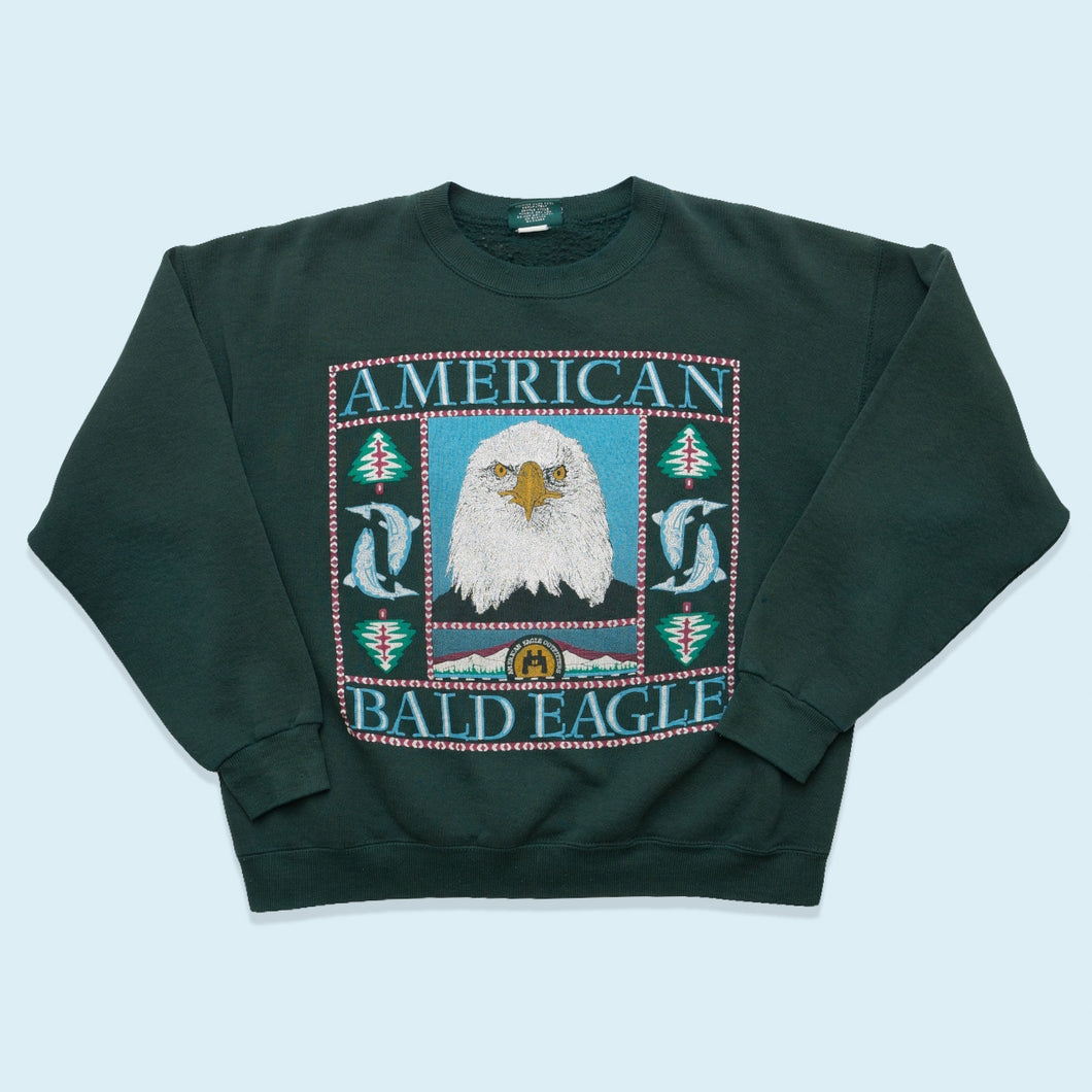 American Eagle Sweatshirt Made in the USA 90er, grün, L